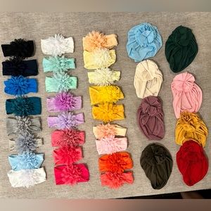 Baby girl head bow and head wraps